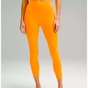 lululemon Wunder Under™ High-Rise Pant 28" size 4 in Orange Soda